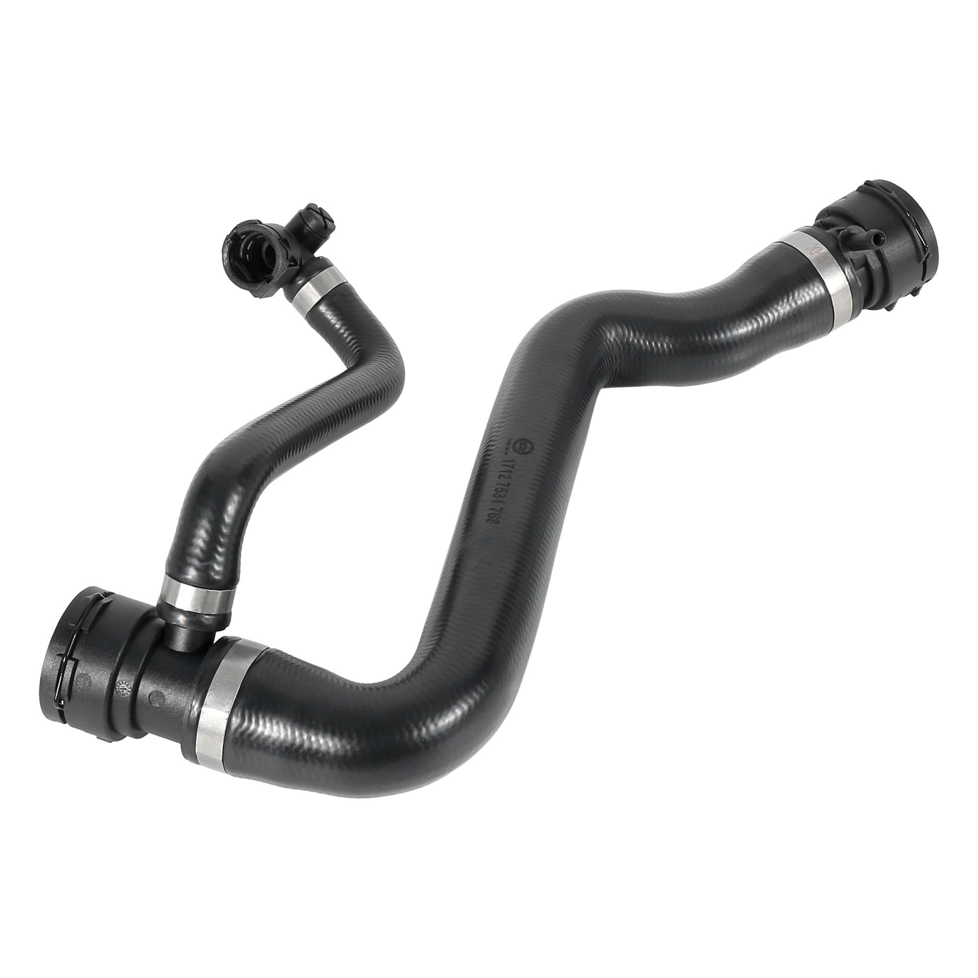 X AUTOHAUX Car Radiator Coolant Water Hose 17127531768 for BMW X1 2013-2015 - Expansion Tank Replacement Part | Perfect for Engine Cooling System Maintenance & Repair
