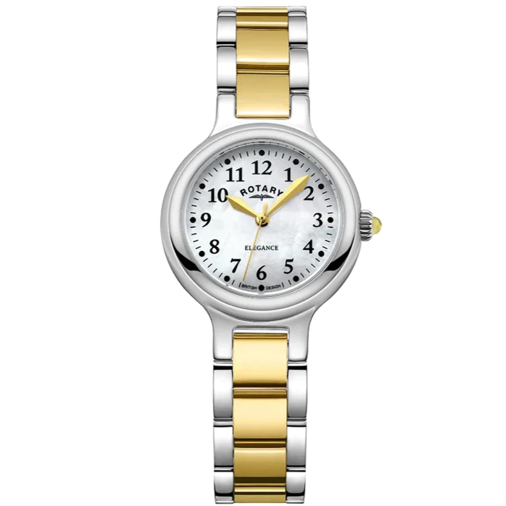 LB05136/41 Rotary Dress Watch for Men & Women - Elegant Stainless Steel Analog Wristwatch with Date Display - Perfect for Business, Formal Events & Everyday Wear