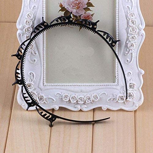 Treza Double Layer Twist Plait Headband - Plastic Hair Clips & Hair Pins for Women & Girls - Hair Styling Accessories (Pack of 1, Black) - Perfect for School, Work, Parties & Everyday Hairstyles