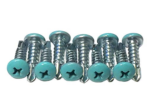 Brand Colored Self-Tapping Lacrosse Head Screws - 10 Pack in Light Blue | Durable Replacement Screws for Lacrosse Sticks | Perfect for Field Maintenance & Equipment Repair