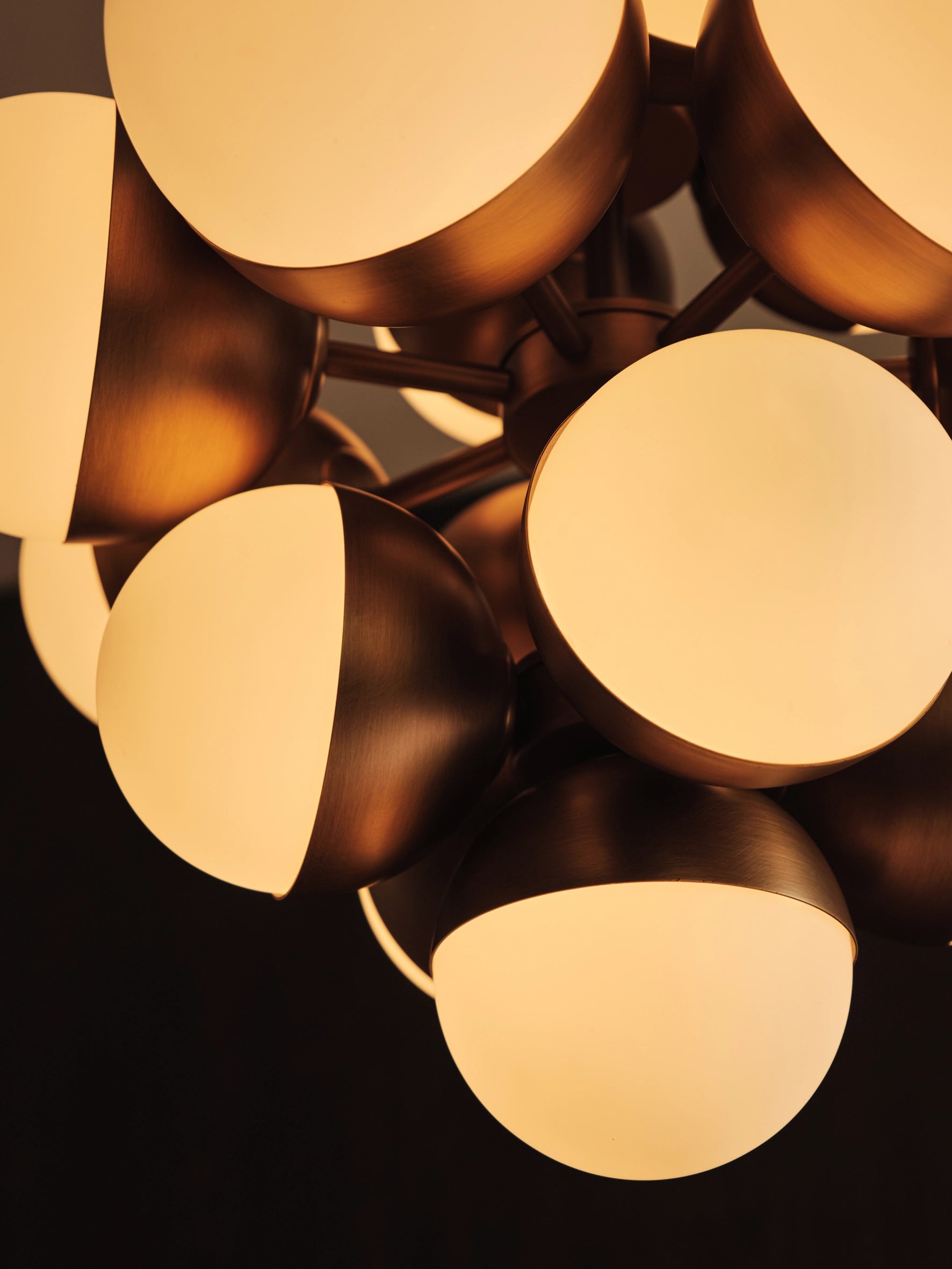 Rocio 16-Light Aged Brass and Opal Glass Chandelier - Elegant Dining Room & Entryway Lighting Fixture