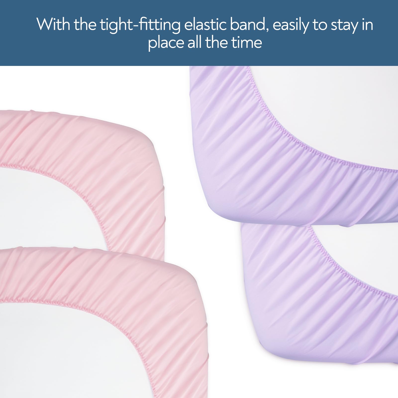 4 Pack Baby Changing Pad Covers for Girls - Soft Breathable Fitted Changing Table Sheets (32