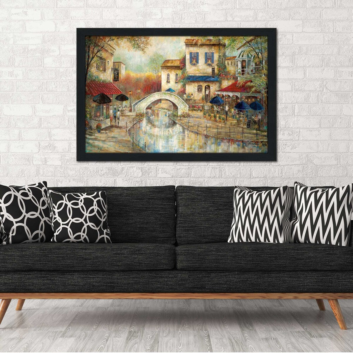 Arthurs by The Canal - Ruane Manning Acrylic Print - Modern Wall Art for Living Room, Bedroom & Office Decor