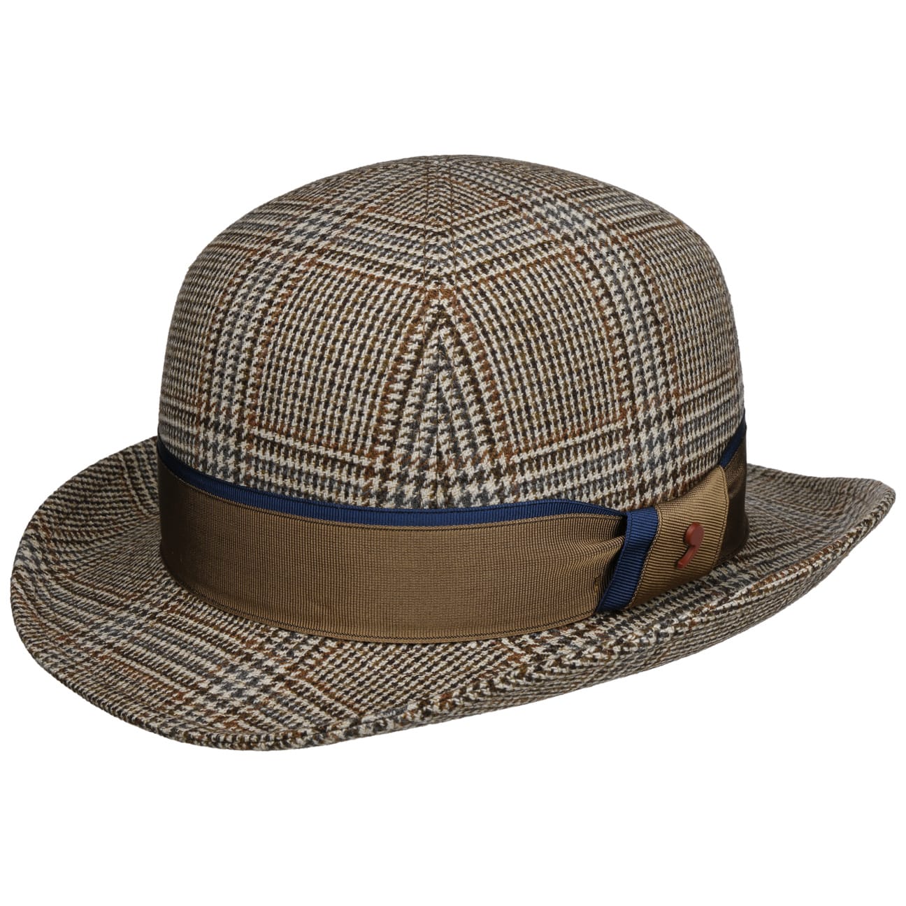 Alfonso D'Este Luxury Merino Wool Cashmere Bowler Hat for Men & Women - Winter Fashion Accessory for Outdoor Events & Formal Occasions