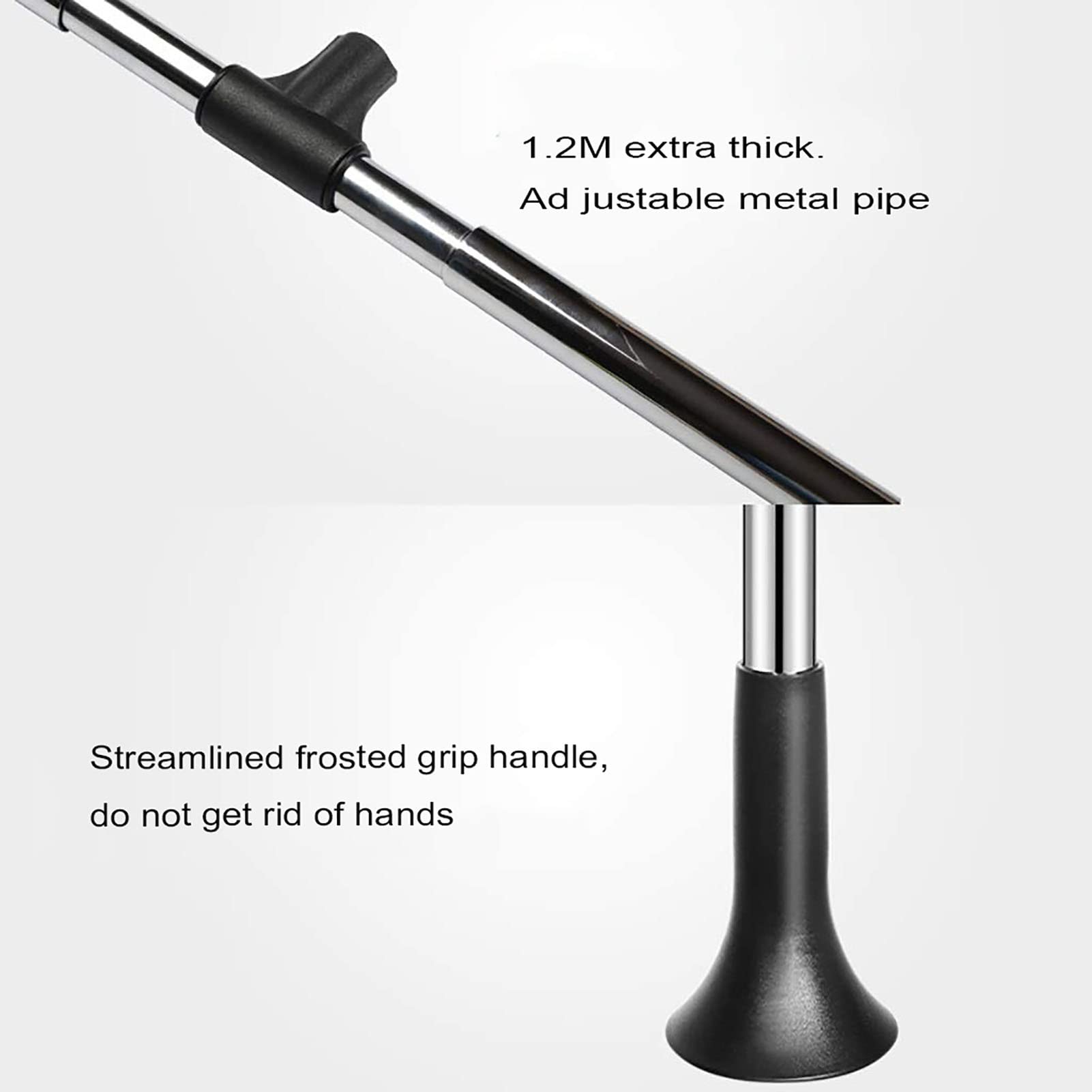 Adjustable Drop-Down Closet Hanger Rail - Expandable 20-26 inch Closet Rod Organizer with Side-Mounted Expansion Tube for Wardrobe Storage System - Perfect for Small Spaces, Walk-in Closets & Bedroom Organization (510-660mm)