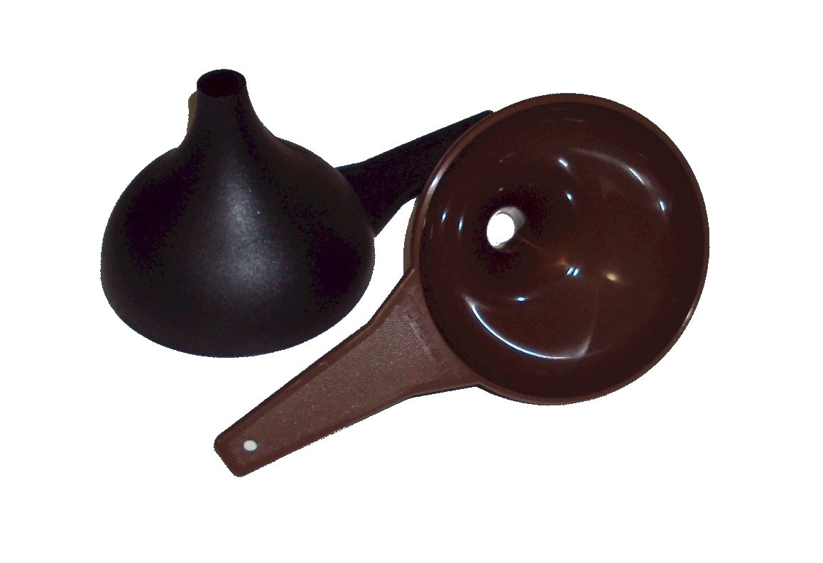 Tupperware Hershey Kiss Shaped Large Funnel Set of 2 - Brown & Black Kitchen Tools for Baking, Cooking, and Liquid Transfer | Perfect for Home & Commercial Use