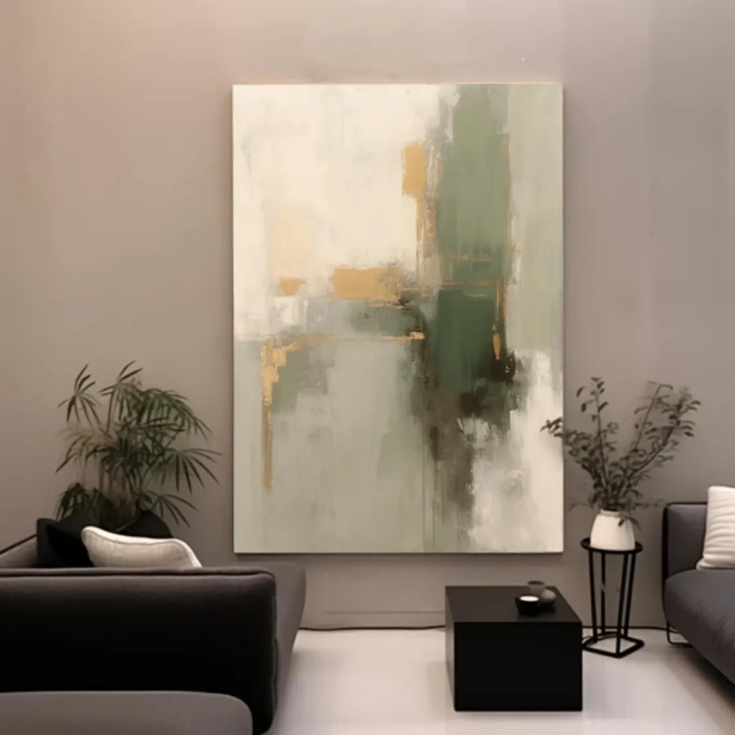 Abstract Tranquility Art Painting #WS269 - Modern Wall Decor for Living Room, Bedroom & Office - Handmade Canvas Artwork for Home & Office Decor