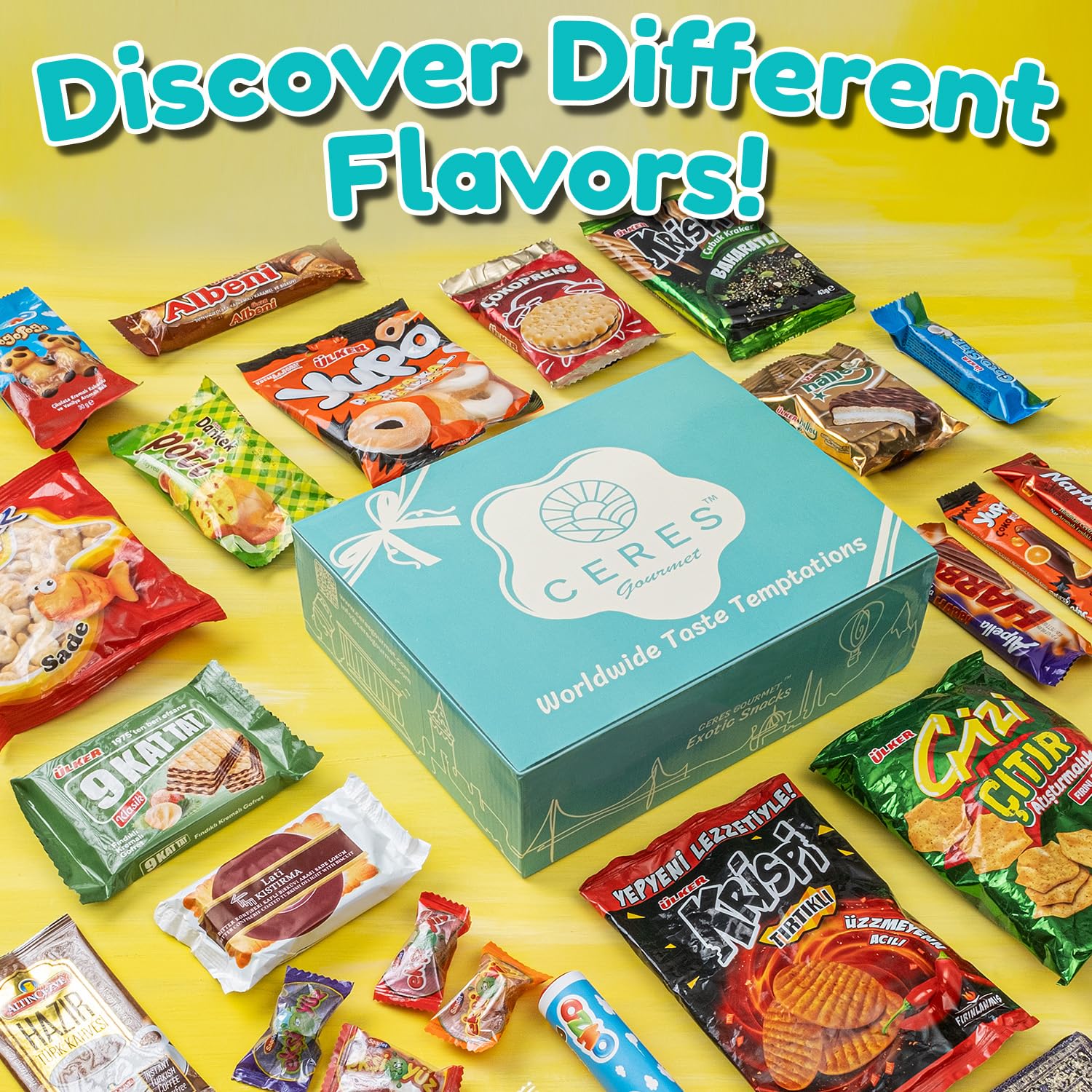 22 Count Premium International Snack Box - Exotic & Rare Snack Variety Pack with Mystery Surprise Item | European & Global Snacks for Adults & Kids | Perfect for Christmas Gifts, Thanksgiving Parties & Office Snacking