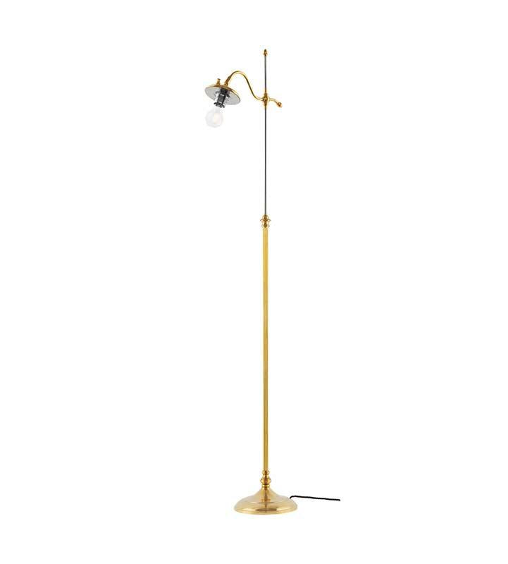 Gullberg Brass Lamp Base Without Shade - Vintage Style Lighting Fixture for Living Room, Bedroom, or Office Decor