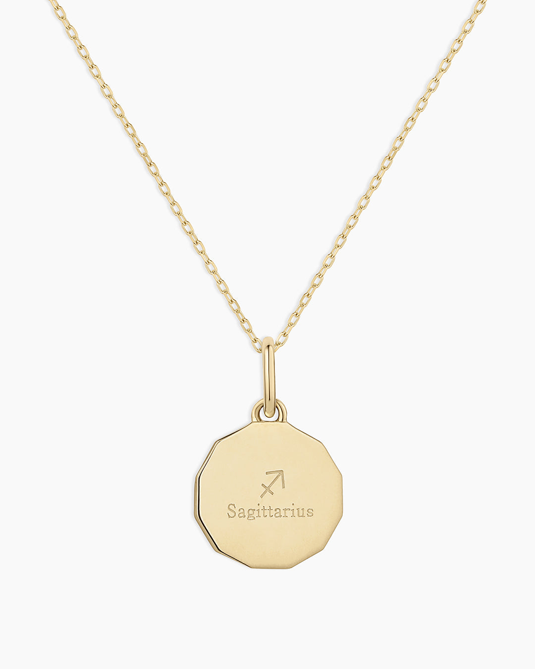 12 Zodiac Diamond Coin Charm Necklace - Elegant Gold Pendant for Women - Perfect for Birthdays, Anniversaries & Gifts