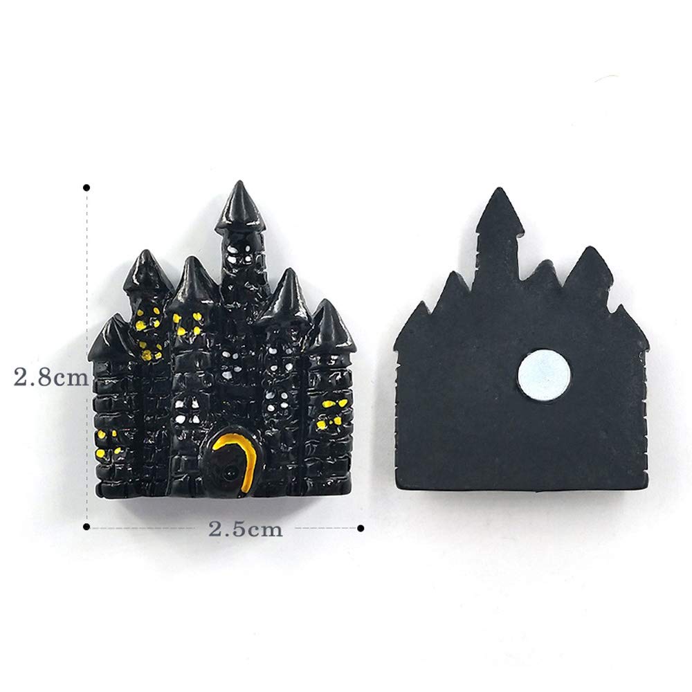 10pcs Halloween Resin Fridge Magnets - Spooky Ghost Pumpkin Bat Decor for Kitchen, Office & Home - Halloween Party Favors & Gifts (Halloween Series) - Perfect for Fridge, Whiteboard & Metal Surfaces