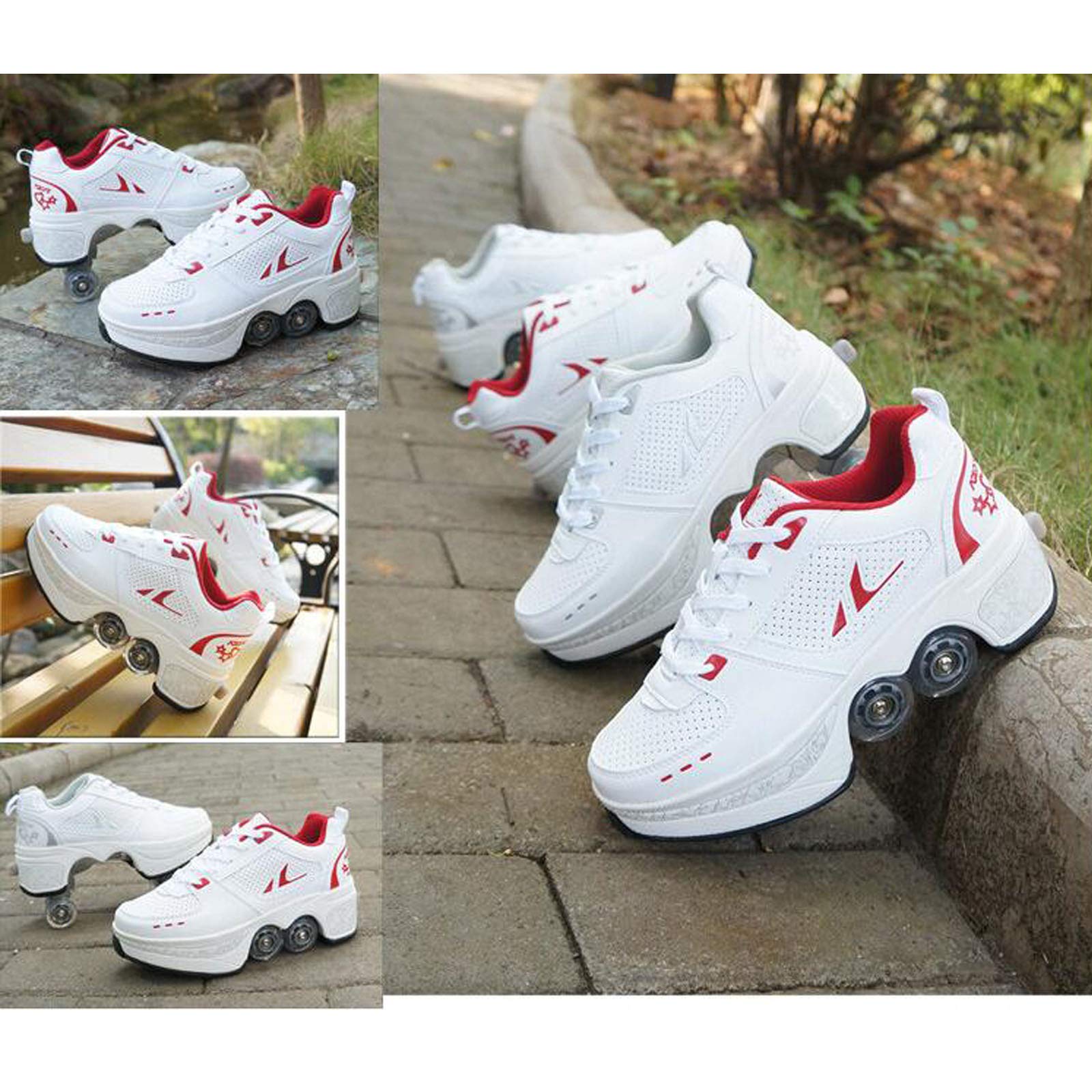 Women's Roller Skates for Adults - Outdoor Quad Roller Shoes with Wheels for Women - Perfect for Fitness, Recreation & Roller Rink Fun