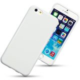 Apple iPhone 6 / 6S Gel Skin Case - Slim Protective Cover, Soft TPU Material, Scratch-Resistant, Perfect Fit (White) - Ideal for Everyday Use, Work & Travel