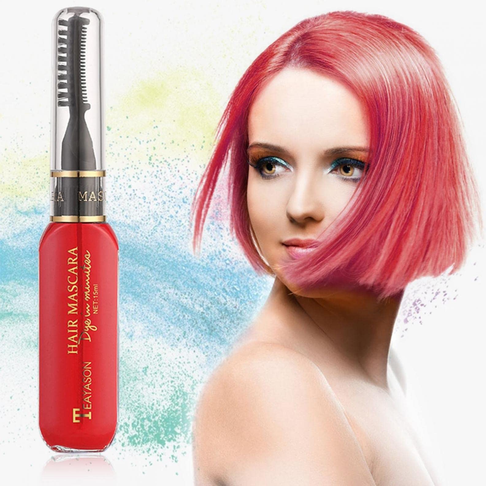 ZITIANY Professional Temporary Hair Dye Mascara & Color Chalk - Non-Permanent Hair Color for Women, Girls & Kids - Perfect for Parties, Halloween, Christmas, Cosplay & DIY Styling - Washable & Safe for Daily Use