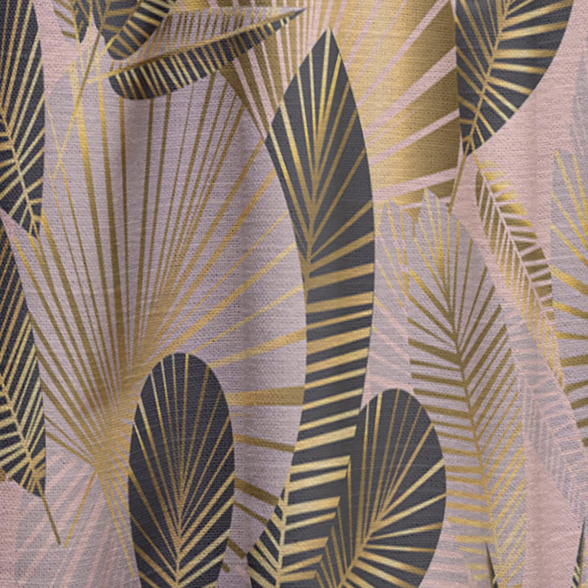 DesignQ 'Golden Foliage III' Thermal Insulated Curtains - 52x63 Inch Single Panel for Bedroom & Living Room - Elegant Home Decor for Temperature Control & Privacy