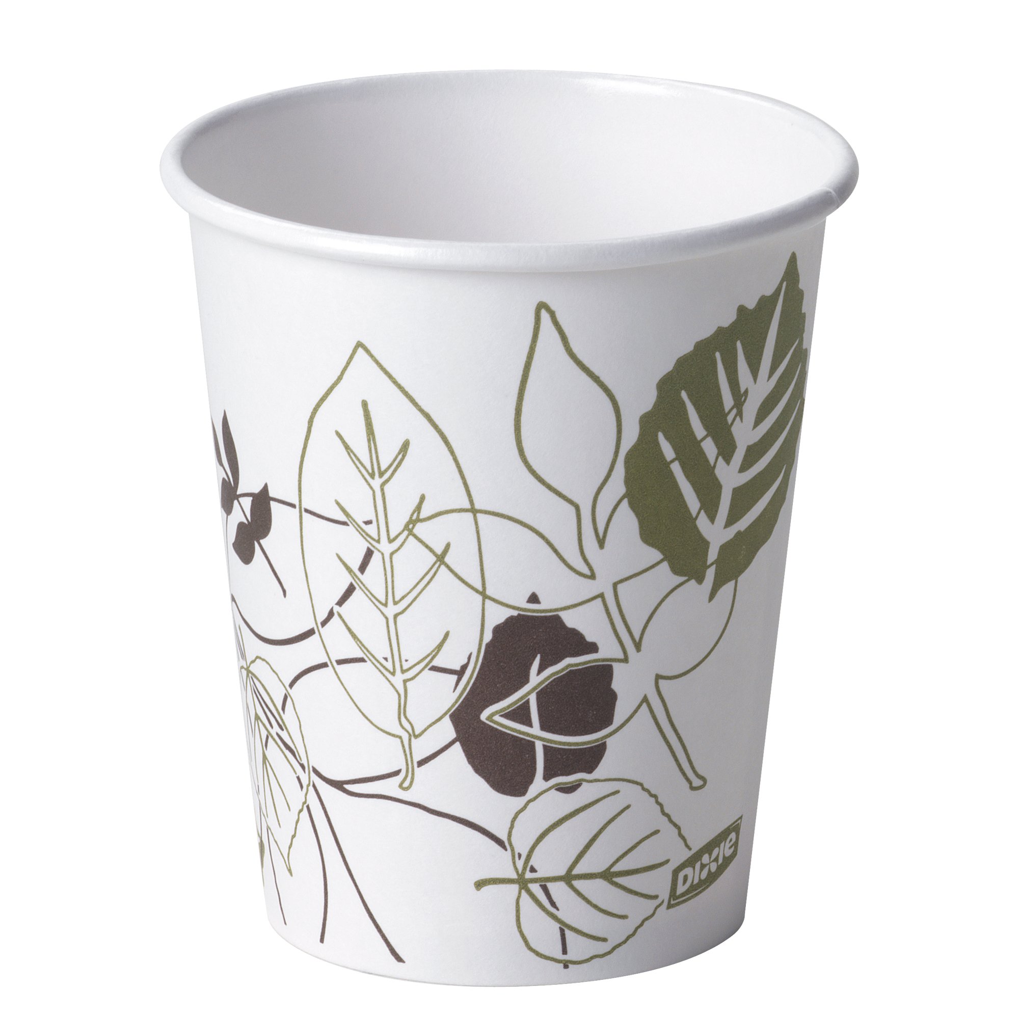 Dixie Paper Hot Coffee Cups, 10 oz (2340PATH) - 20 Sleeves with 50 Cups per Pack - Disposable Coffee Cups for Office, Cafes & Catering | Eco-Friendly Paper Coffee Cups for Hot Beverages