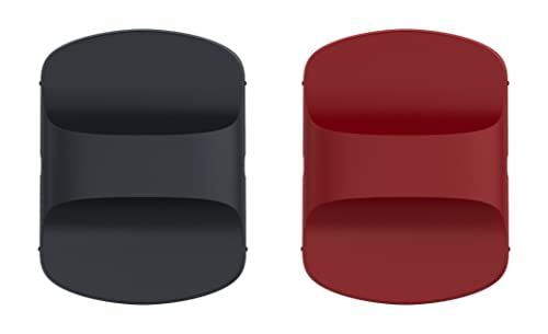 Beonsky 12-Color Magnetic Slider Replacement Block for YETI Tumblers - Compatible with 10oz, 14oz, 16oz, 20oz, 26oz, 30oz Lids (Black & Red) - Perfect for Travel, Camping, Office & Outdoor Activities