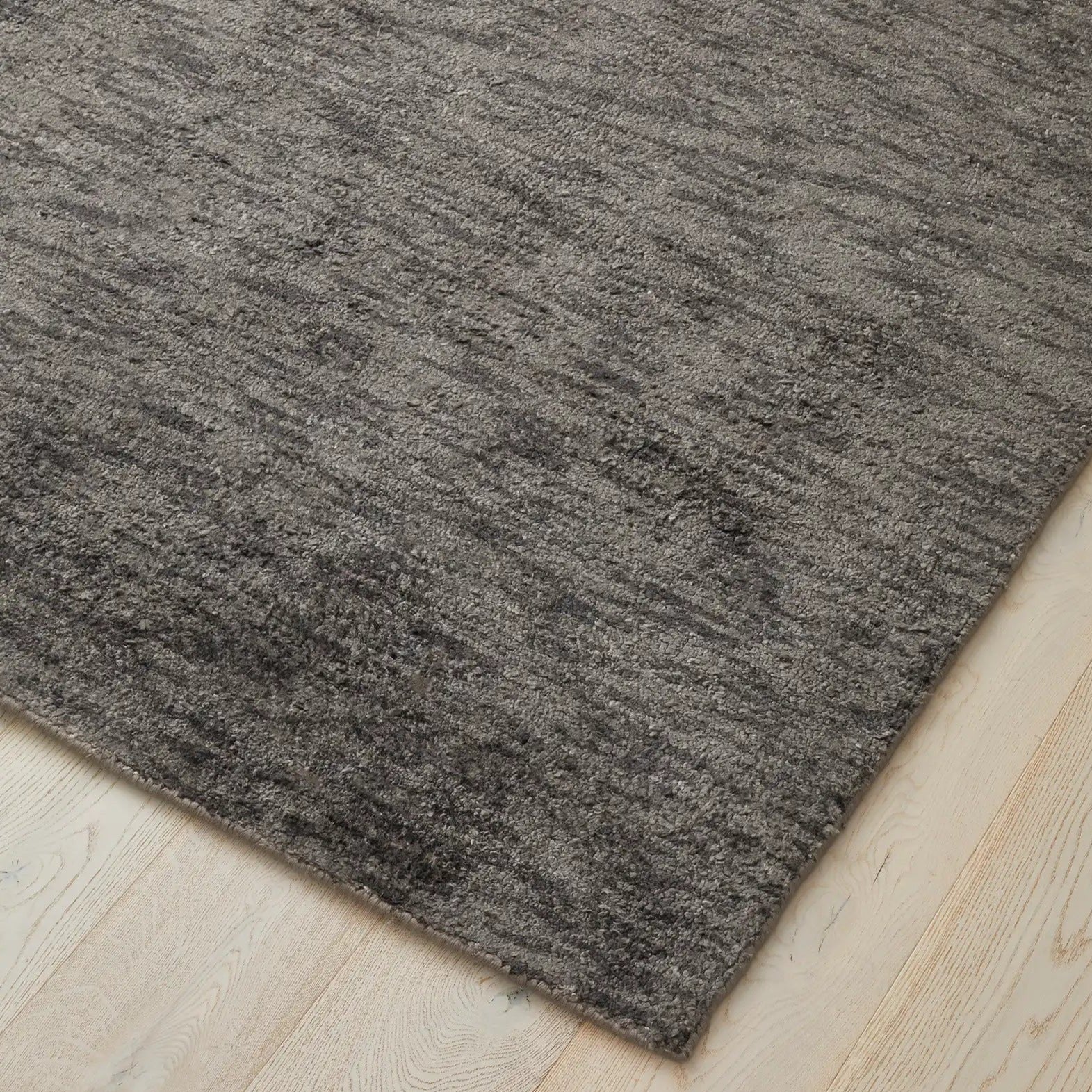 Premium Almonte Floor Rug - Soft & Durable Coal Black 200cm x 300cm (6.6ft x 9.8ft) - Perfect for Living Room, Bedroom, or Office Decor