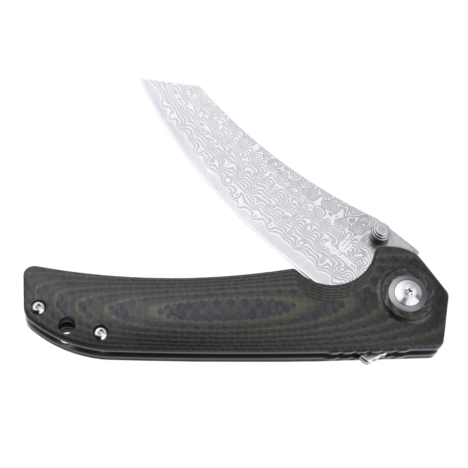 Premium Tortank Folding Knife - VG10 Core 67-Layer Damascus Steel Blade, 3.6