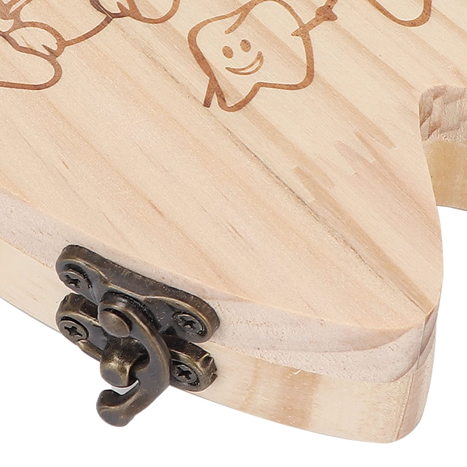 Wooden Baby Tooth Fairy Box - Kids Tooth Storage Container for Lost Teeth Collection - Perfect for Tooth Fairy Gifts & Childhood Memory Keepsakes