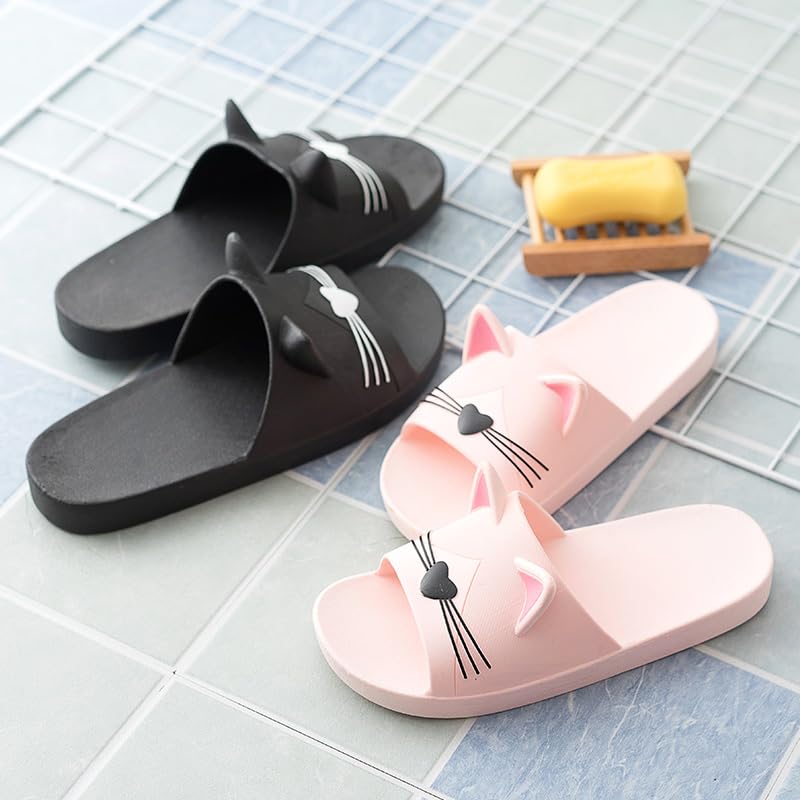 AioTio Women's Lightweight Non-Slip Indoor/Outdoor Slippers - Comfortable Bathroom House Shoes for Home, Spa, Yoga & Travel