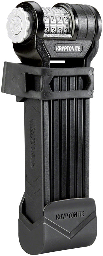 Kryptonite Keeper 585 Combo Folding Bike Lock 85cm 3mm Thick Black - Secure Bicycle, Scooter, Motorcycle - Includes 2 Keys - Perfect for Urban Commuting & Outdoor Cycling