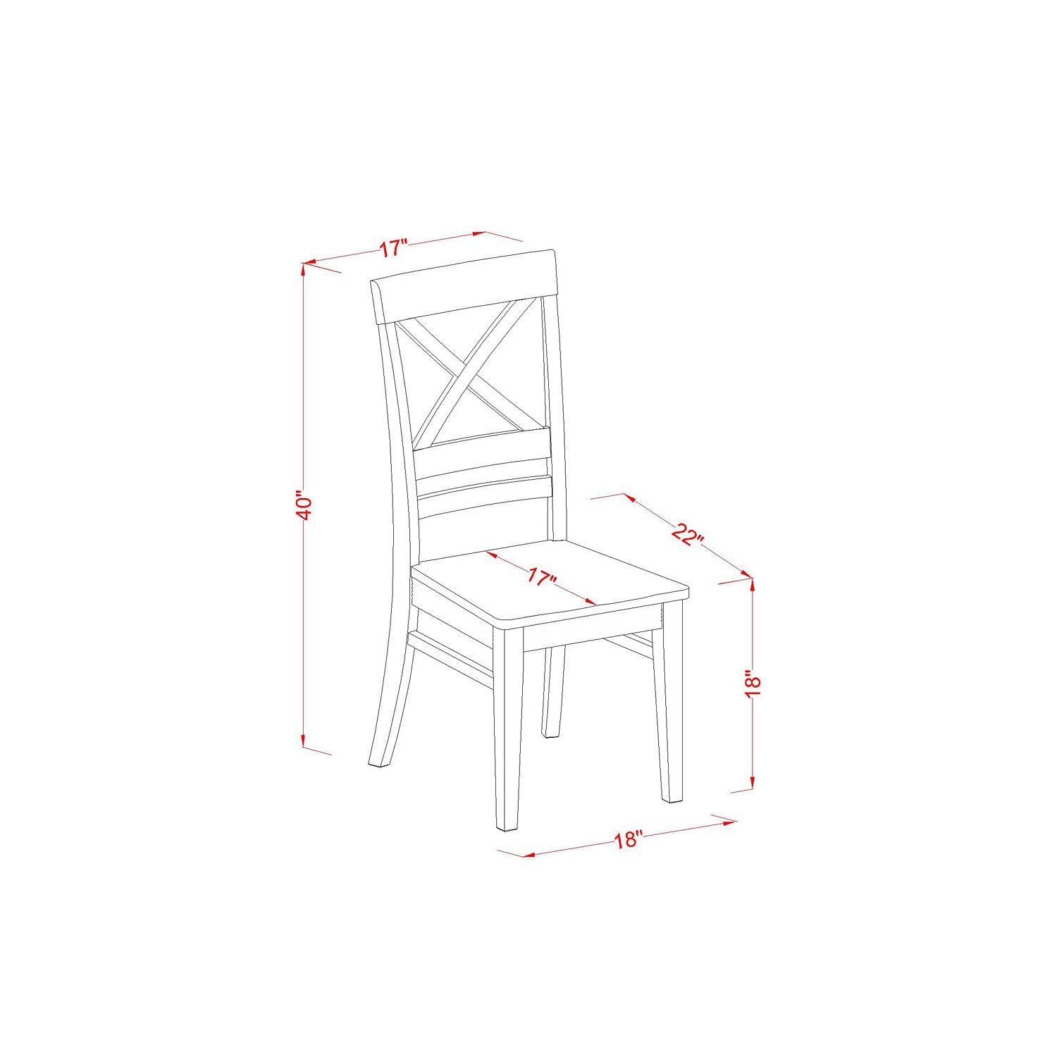 East West Furniture DLQU3-BMK-W 3 Piece Dining Set - Compact 2-Person Dinette Table with 2 Matching Chairs for Small Spaces, Kitchen Nooks & Breakfast Areas