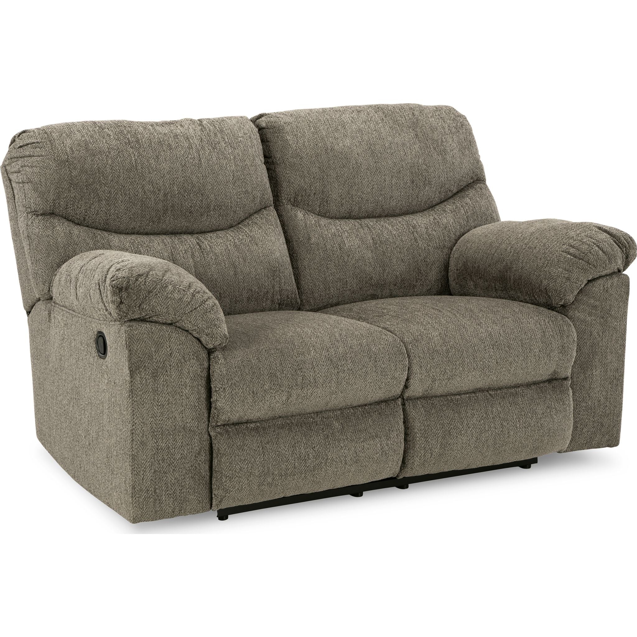 Alphons Reclining Loveseat in Putty - Modern Fabric Sofa for Small Spaces | Perfect for Living Room, Apartment & Home Theater Relaxation