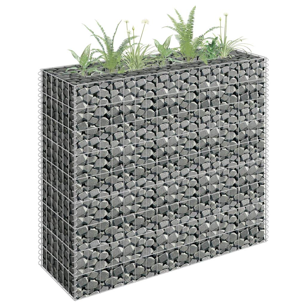 Galvanized Steel Gabion Raised Bed Planter - 35.4