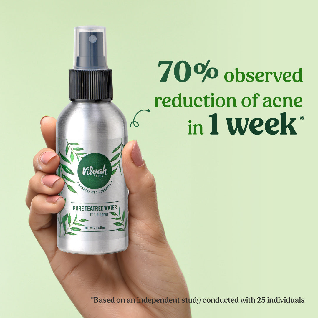 Tea Tree Water Facial Toner for Hydration & Acne Control - Refreshing Skin Care for Oily & Combination Skin - Perfect for Daily Cleansing & Pore Minimizing Routine