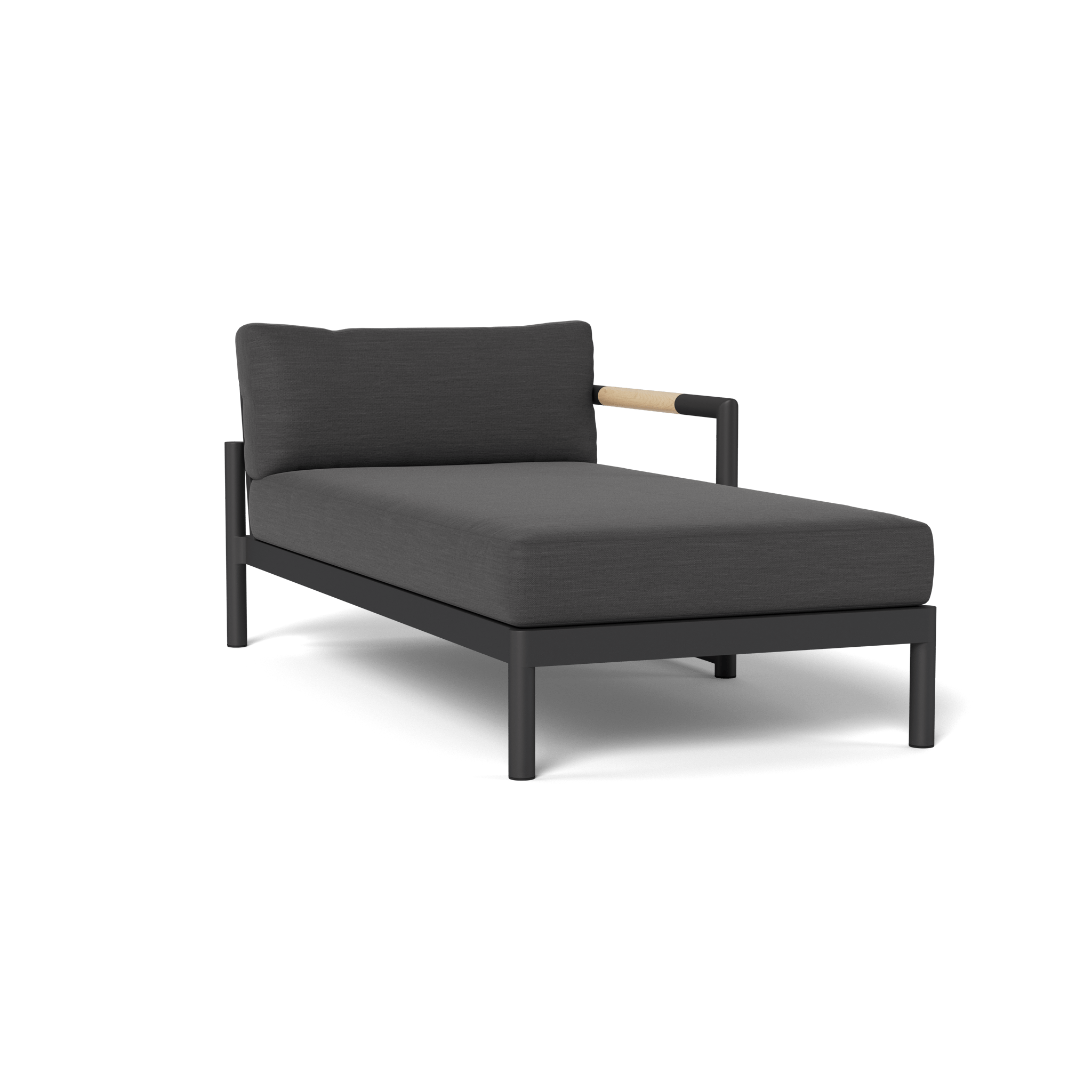 Breeze XL Aluminum Chaise Lounge Chair Right - Lightweight & Durable Outdoor Patio Furniture for Poolside, Beach, and Backyard Relaxation