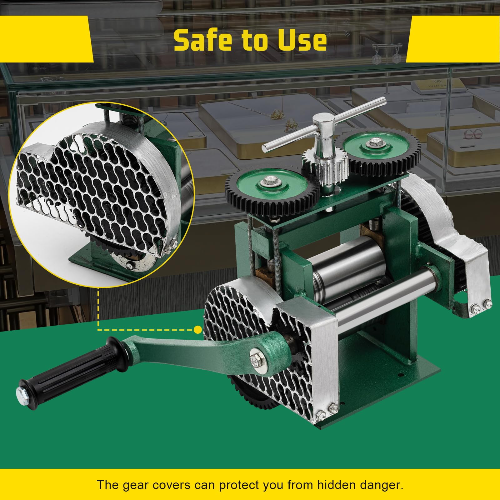 3-in-1 Manual Jewelry Rolling Mill Machine - 4.7