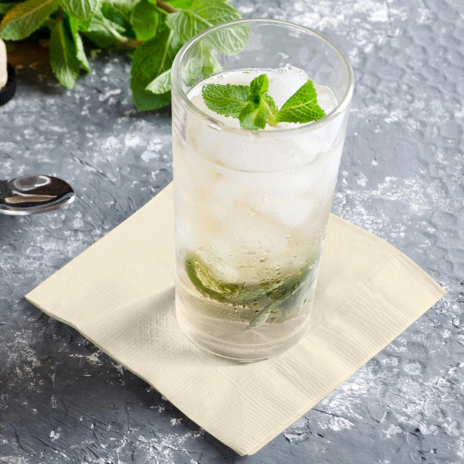 50 Soft 2-Ply Disposable Paper Napkins for Dinner, Cocktail Parties & Events - Premium Quality Tableware for Home, Restaurants & Catering