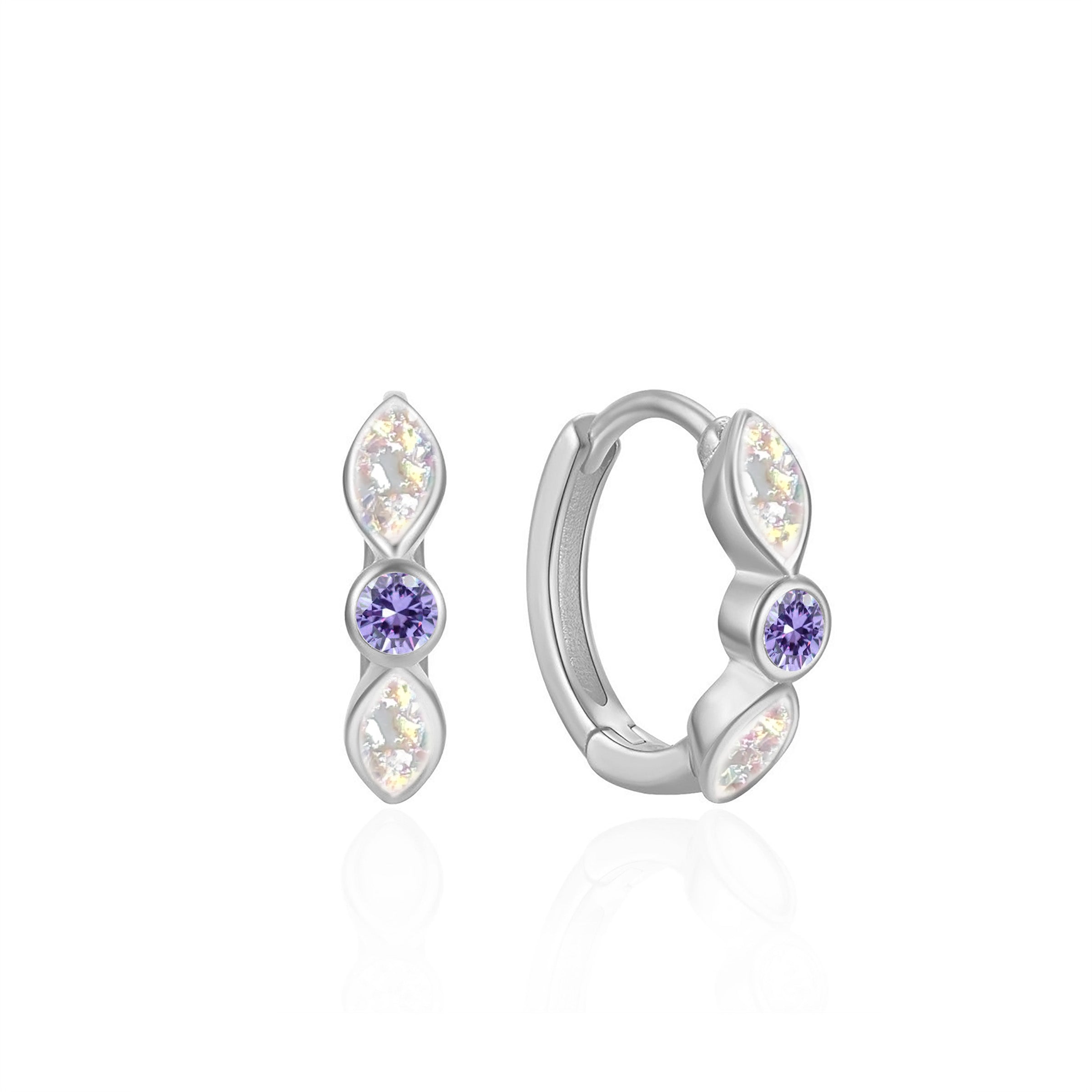 Graceful Petal Ashes Earrings - Elegant Memorial Jewelry for Loved Ones | Perfect for Remembrance Ceremonies & Special Occasions