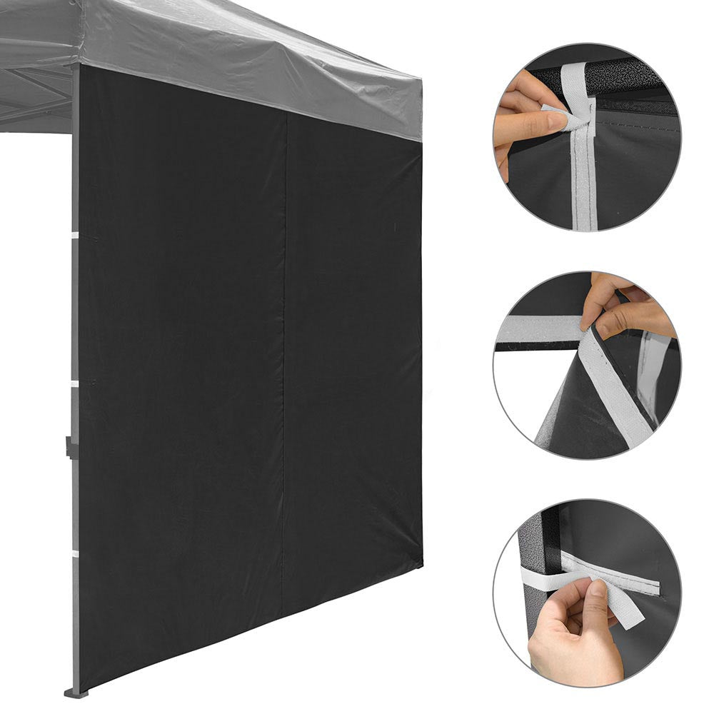 TheLAShop 1080D Heavy-Duty Canopy Sidewall Tent Walls - 9'7
