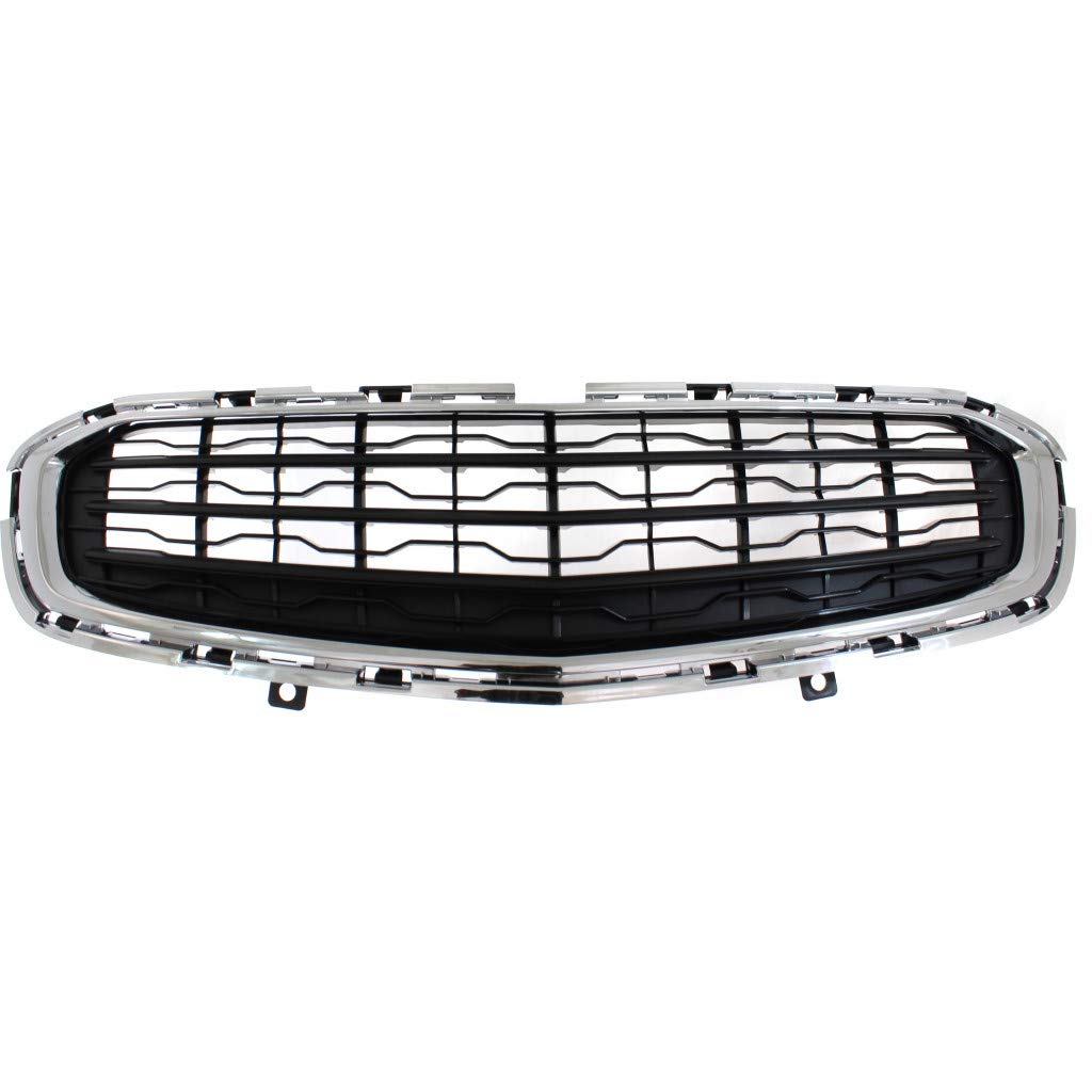 2015-2016 Chevy Cruze Limited Front Bumper Grille Replacement | Lower Plastic Grille with Dark Gray Shell & Chrome Molding | GM1200728 95405770 | Perfect for Car Upgrades & Restoration Projects