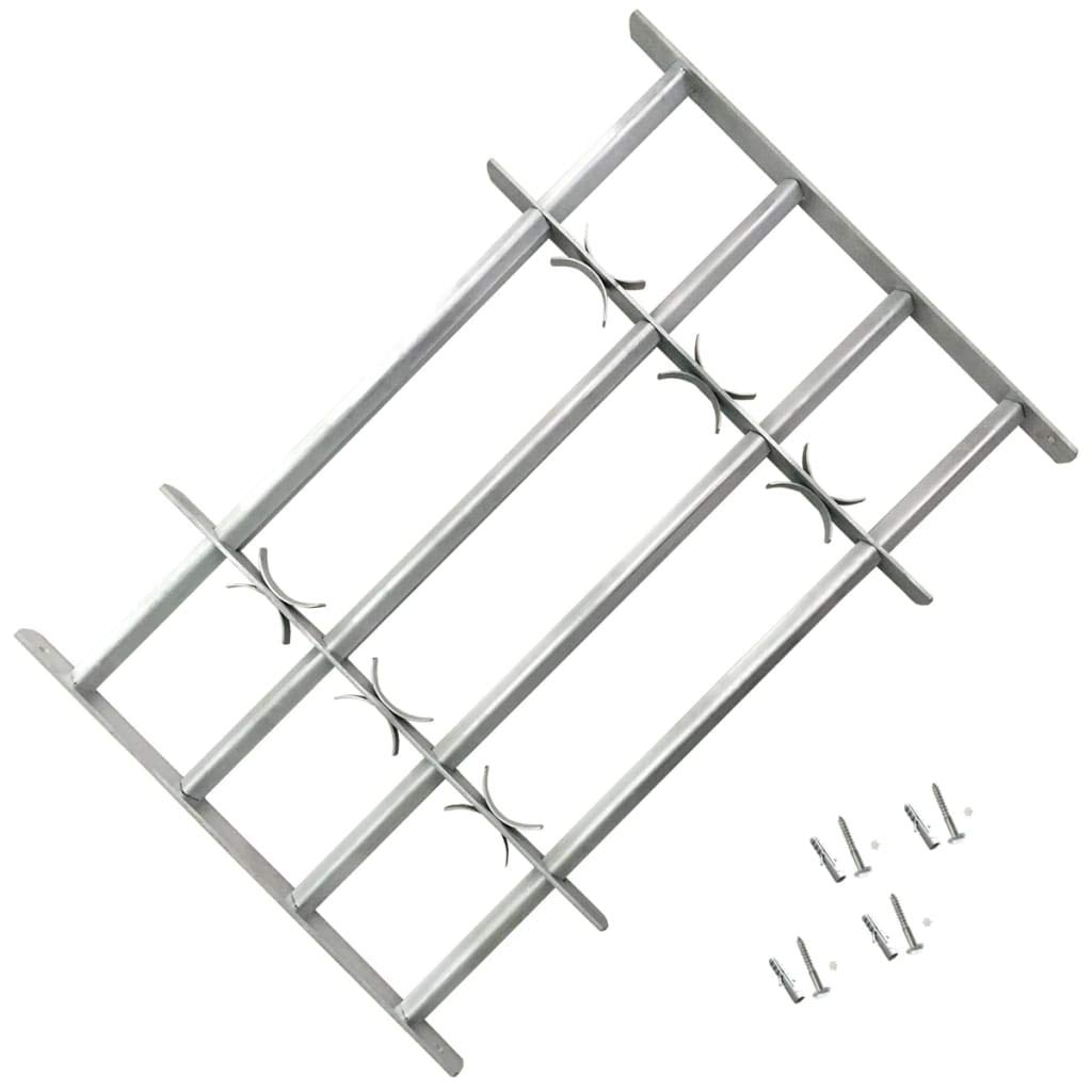 GOTOTOP Adjustable Window Security Grille with 4 Traverses - Fits 39-59 Inch Wide Windows | Burglar Proof Protection for Homes & Businesses