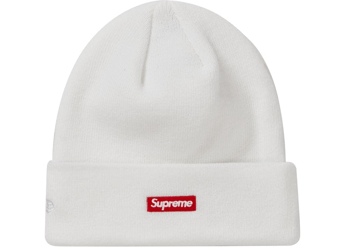 Supreme New Era S Logo Beanie (FW19) - White Winter Hat for Men & Women - Perfect for Cold Weather, Streetwear Fashion, and Urban Outfits