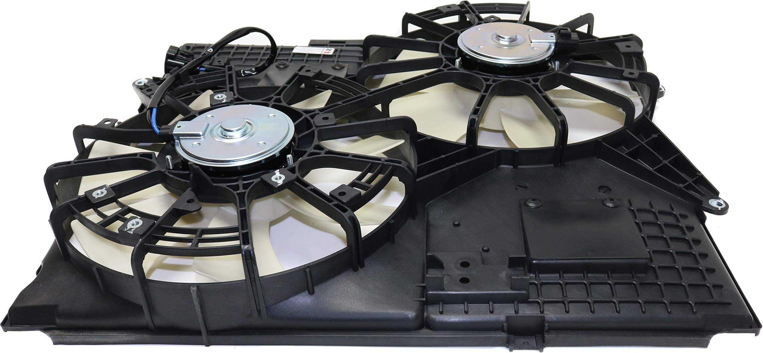 Go-Parts Radiator Fan Assembly Replacement for Cadillac SRX/STS 2004-2008, Compatible with 3.6L & 4.6L Engine Models (Non-Towing Package) - Perfect for Engine Cooling System Repair & Maintenance