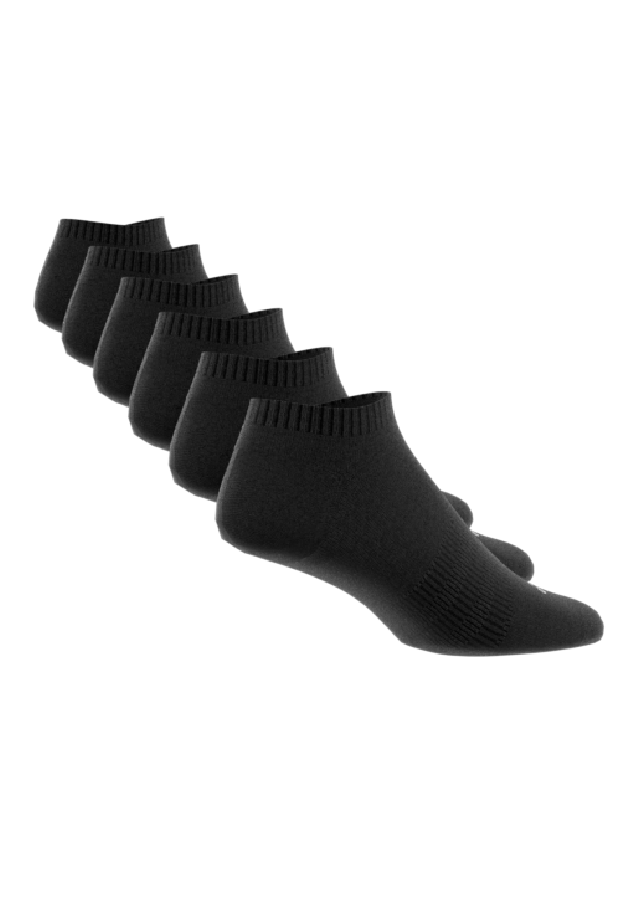 Adidas 6-Pack Performance Padded Ankle Socks for Running, Gym & Sports - Cushioned Arch Support & Breathable Comfort