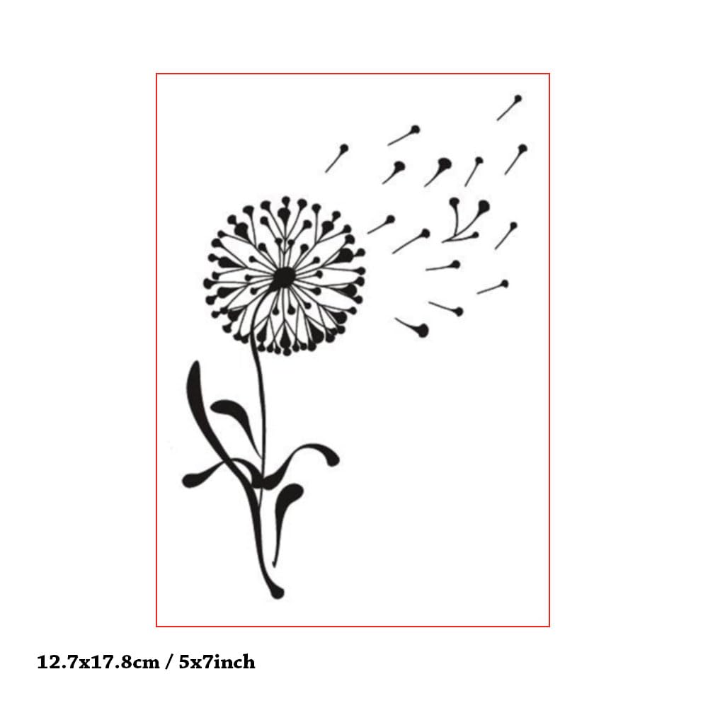 LZBRDY Dandelion Flower Embossing Folders for Card Making, Scrapbooking, DIY Crafts - Floral Leaves Patterns for Wedding Invitations, Greeting Cards, and Paper Art Projects