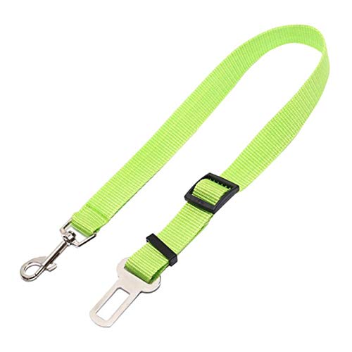 Adjustable Nylon Pet Seat Belt Leash for Dogs & Cats - Safe Car Travel Harness, Green | Pet Supplies | Dog & Cat Accessories | Perfect for Road Trips & Vet Visits