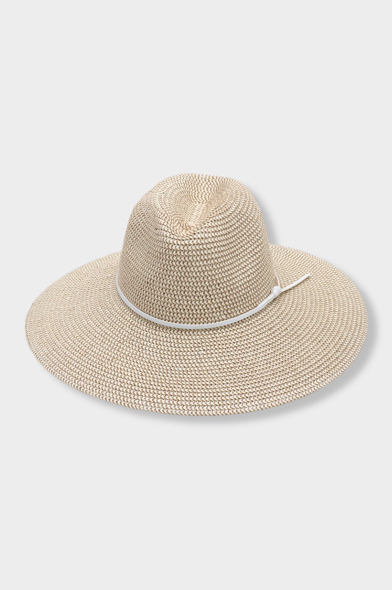 Harper White Tweed Hat for Women - Natural Wool Fedora Style Wide Brim Sun Hat - Perfect for Outdoor Events, Beach Vacations & Fashion Accessories