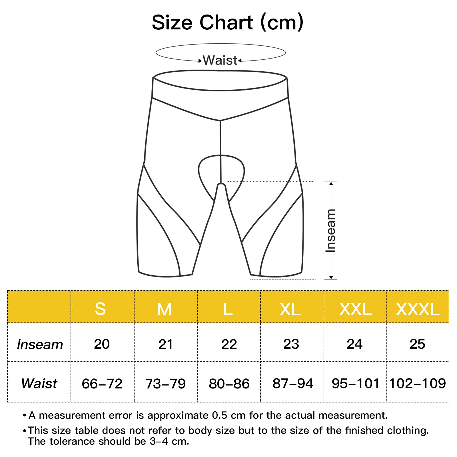 NOOYME Men's 4D Padded Cycling Shorts - Breathable Polyamide Spandex Bike Shorts with Seat Padding for Comfort & Performance - Perfect for Road Biking, Mountain Cycling & Indoor Training