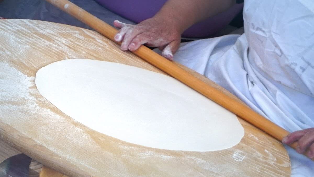 Premium Turkish Oklava Wooden Rolling Pin - 23 Inch (60cm) Non-Stick Baking Dough Roller for Cookies, Pastry, Pizza & Bread - Ideal for Home Bakers & Professional Chefs - Perfect for Holiday Baking, Homemade Pasta & Artisan Pizza Making