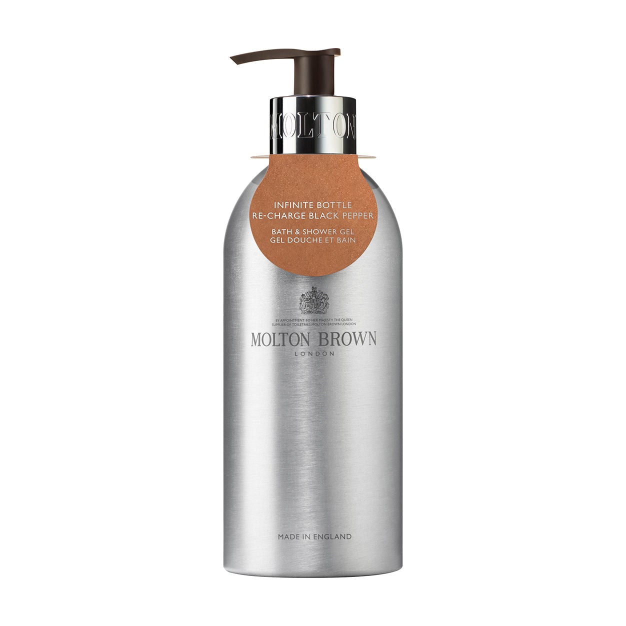 Recharge Black Pepper Bath & Shower Gel for Men - Invigorating Body Wash with Natural Essential Oils - Perfect for Post-Workout, Morning Refresh & Spa Relaxation