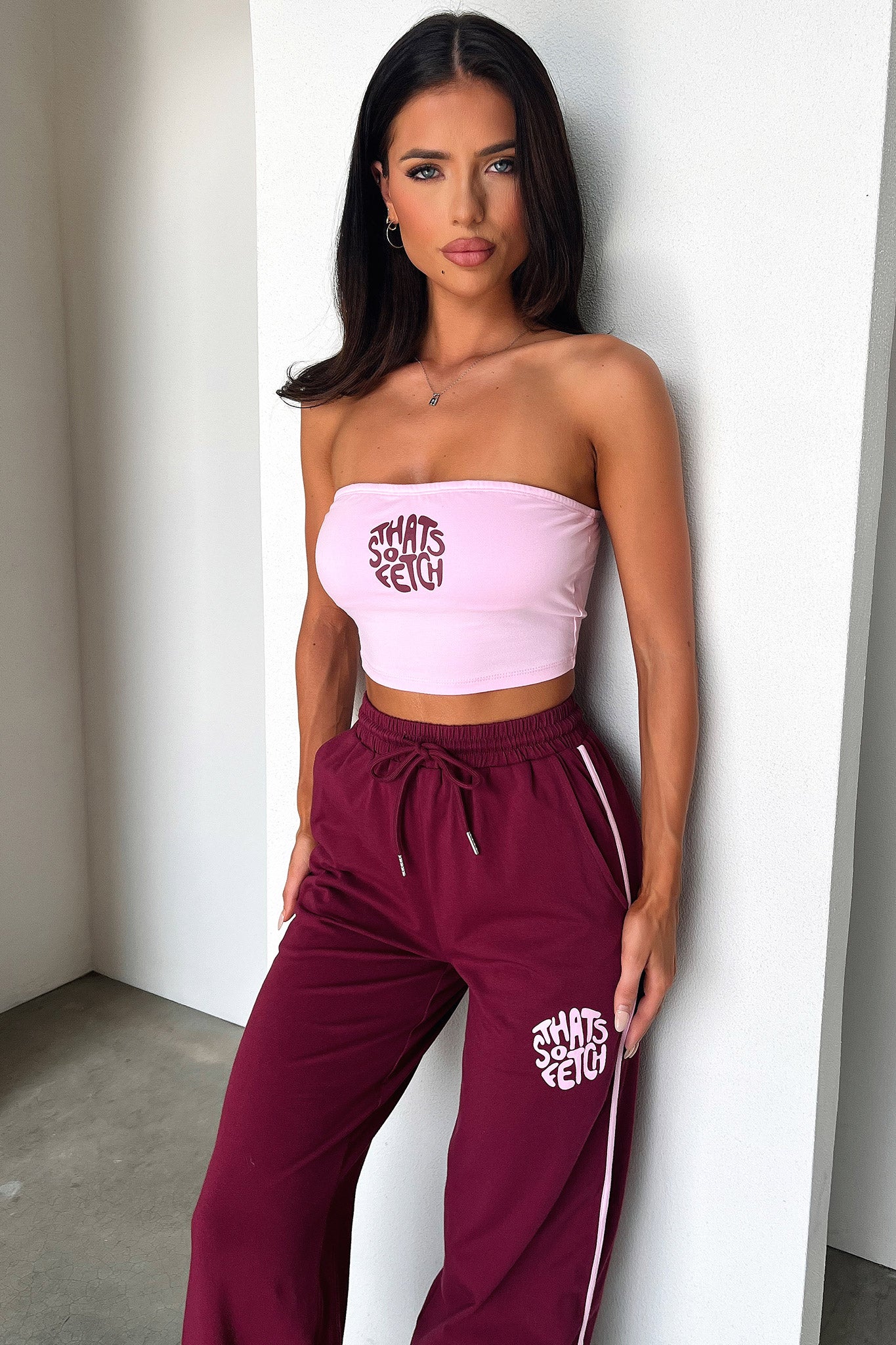 Beckham Bandeau Top for Women - Soft Pink Stretchy Tube Top | Perfect for Yoga, Beach, Summer Outfits & Casual Wear