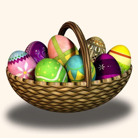 Easter Eggs Basket 1