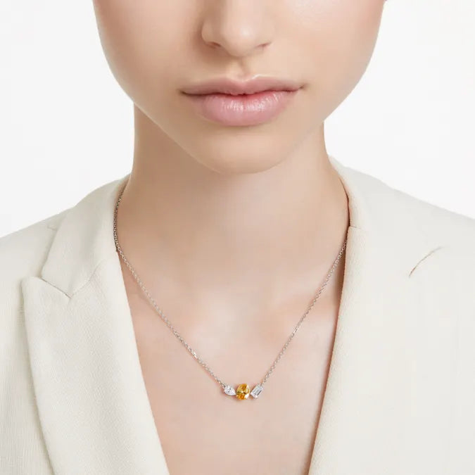 Mesmera Yellow Pendant Necklace - Elegant Gold-Plated Jewelry for Women | Perfect for Parties, Weddings & Everyday Wear