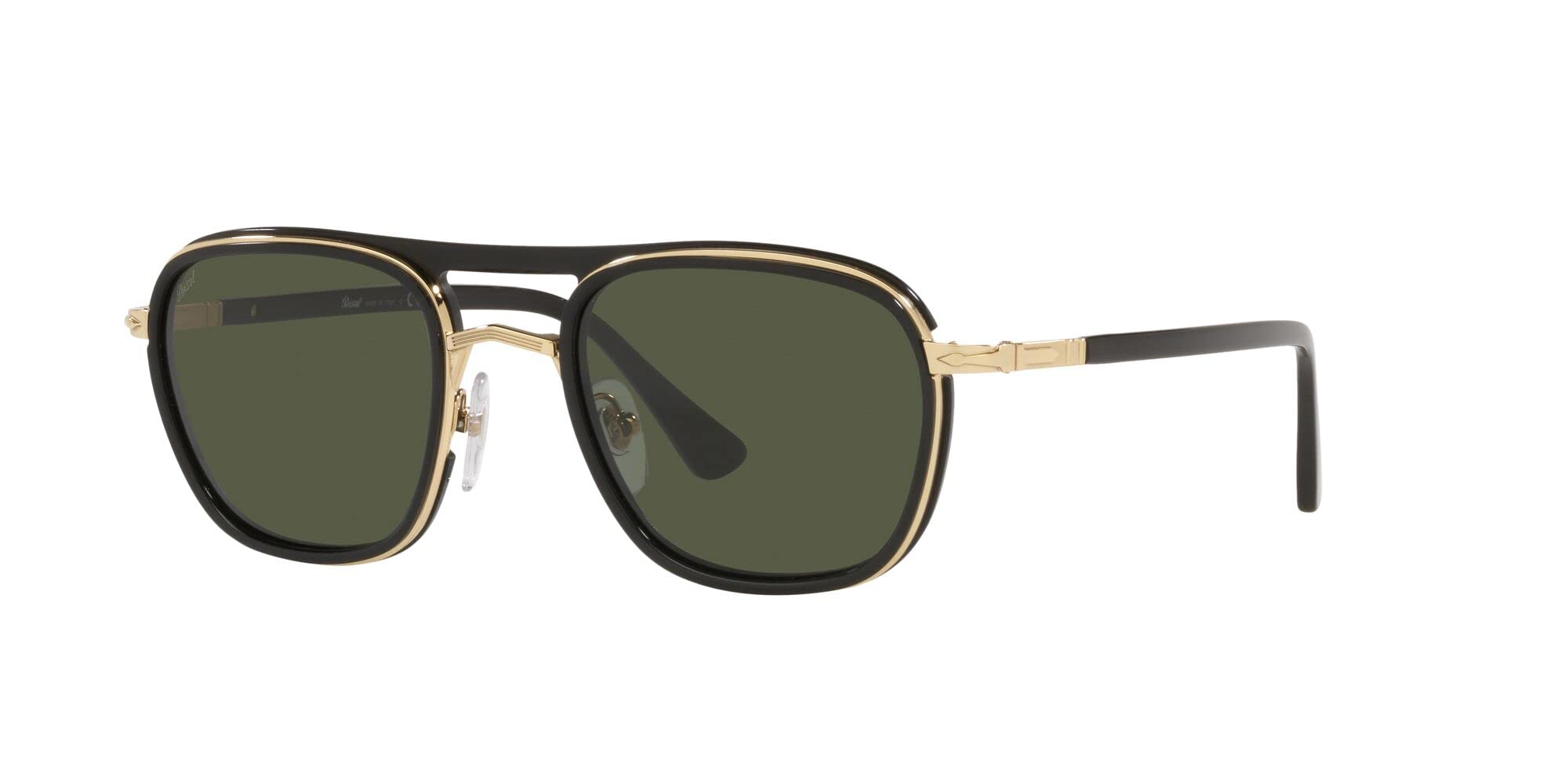 Persol PO2484S Square Sunglasses for Men & Women - Classic Retro Style UV Protection - Perfect for Driving, Travel & Outdoor Activities